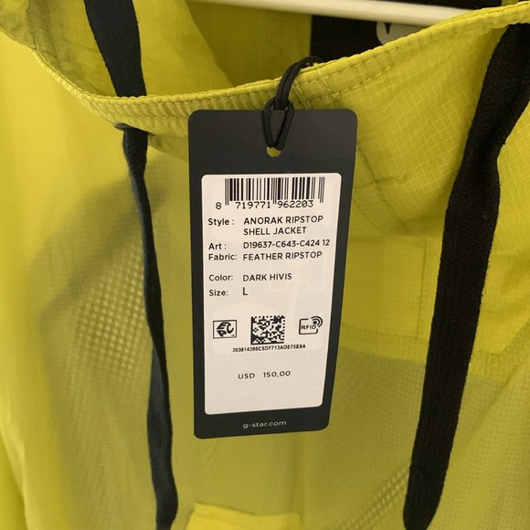 G-Star Raw Anorak Ripstop Shell Jacket. Size Large - Picture 3 of 6